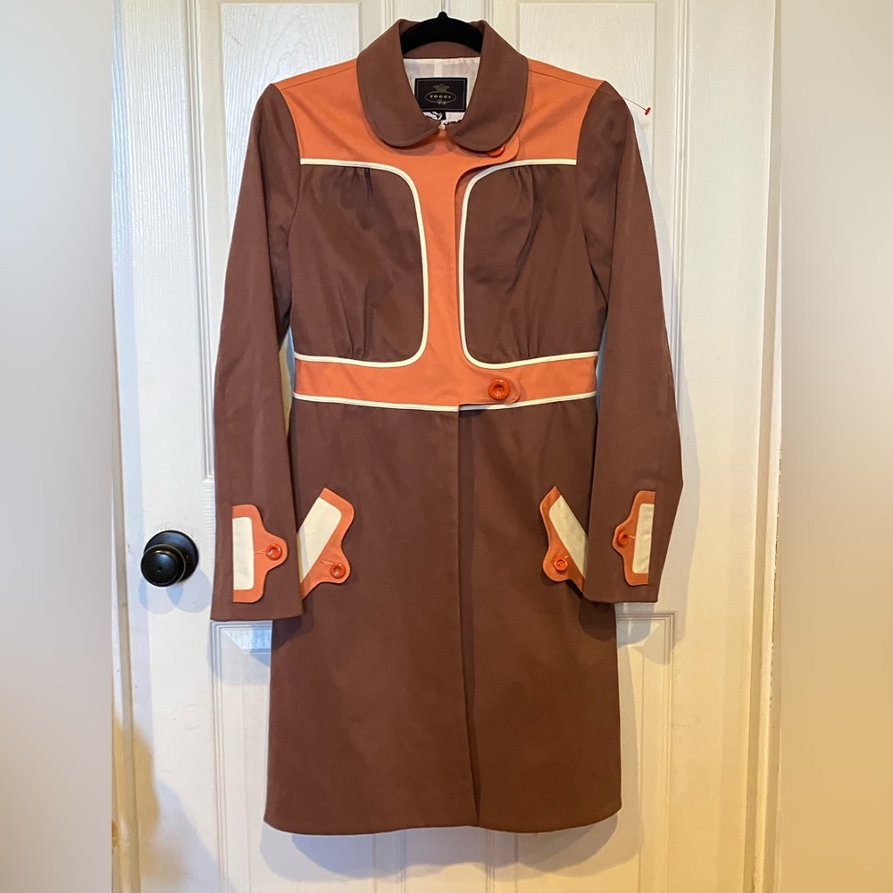 Tocca Mod Vintage Collared Longline Coat - image 2